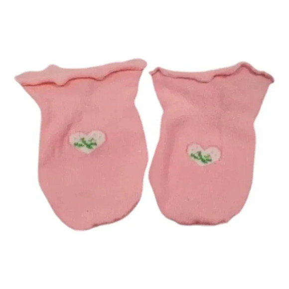 Pink Whale Bib, Mittens, Socks Gift Set, Newborn Girl Baby Gift Set Essentials - Picture 5 of 5